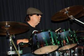 Phil - drums, bongos  Photo: Sue Williams